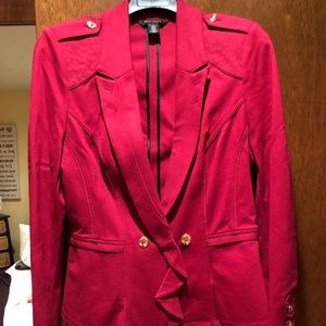 White House Black Market Red Blazer